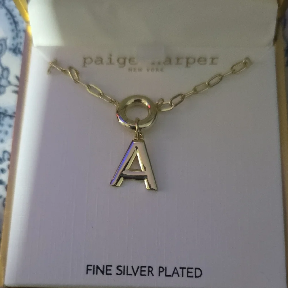 Gold Initial Necklace - Picture 3 of 6